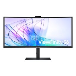 SAMSUNG Ívelt VA monitor 34" S65VC, 3440x1400, 21:9, 350cd/m2, 5ms, HDMI/DisplayPort/2xUSB/USB-C/LAN, hangszóró&webkam.