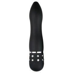 EasyToys Diamond Curved - mini rúd vibrátor (fekete)