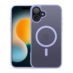 DUX DUCIS YIND szilikon telefonvédő (ütésállóság, kameravédő, matt, MagSafe) LILA Apple iPhone 17