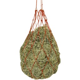 Kerbl nagy lyukú vörös szénaháló fémgyűrűkkel (Hálóosztás: 10 x 10 cm)