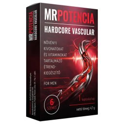 MrPotencia Hardcore Vascular - étrend kiegészítő kapszula férfiaknak (6 db)