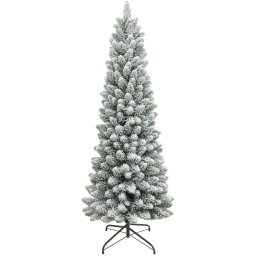 MagicHome Clark műfenyő, havas ezüstfenyő, 180 cm