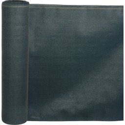 Árnyékoló háló medence fölé, kerítésre, Strend Pro Garden, 1,8 x 25 m, antracit, 95% árnyékolás, HDPE, UV-álló, időjárásálló, 230 g/m?, rögzítőfüles