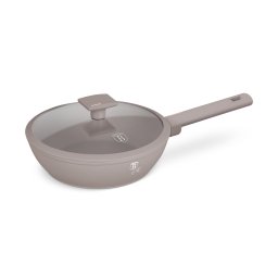 Berlinger Haus Serpenyő mély fedővel 24cm tapadásmentes titánPro bevonattal Taupe Collection BH/8092