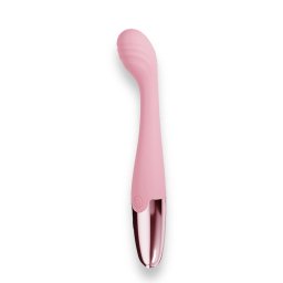 Power Escorts Vibrtor 10 md USB-tlts szilikon 18 cm rzsaszn G-pont stimull vzll csendes