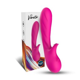 Vibrtor G-pont s csikl stimull 18 cm rzsaszn vzll USB-tlts