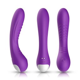 Vibrtor G-pont s csiklstimull 9 md USB tlts fialet 18 cm lila
