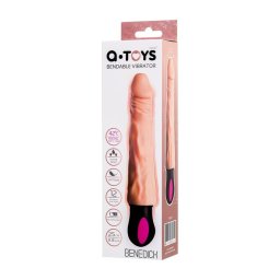 A-Toys Vibrtor fthet, 12 fokozat, hajlkony 19 cm fekete
