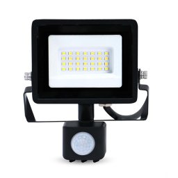 Nedis LLFLP16BLKmozgásérzékelős LED reflektor 20W, IP44, 4000 K, 1620 lm, 220 - 240 V AC 50/60 Hz, Energiaosztály: F
