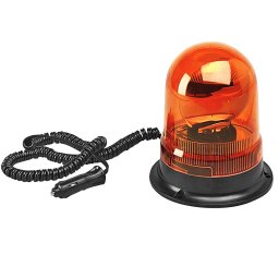 Villogófény narancssárga 12V mágneses halogén H3/55W Lampa 73024