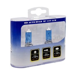 Izzó 12V/H7/55W 2db/+40% jégfehér Autolife SB