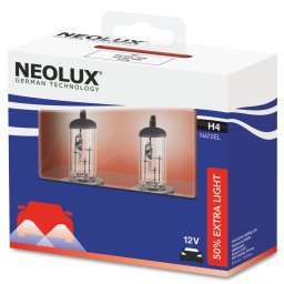 Izzó 12V/60/55W/H4 2db/+50% Neolux N472EL