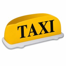 TAXI lámpa, sárga, mágneses tetőre 12V FL-WS1201