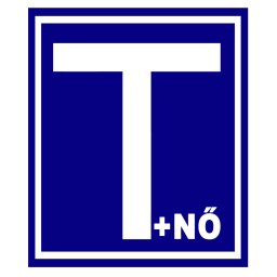 Mágneses T +nő (Tanuló vezető + nő) kék jelzés autóra