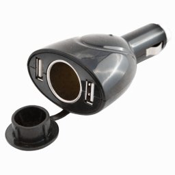 Szivargyújtó elosztó 3-as 12/24V + 2db USB 94517