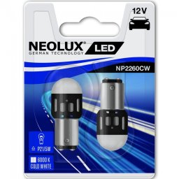 LED 12V/21W/5W Bay15d (1,2W) fehér 6000K Neolux NP2260CW