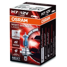 Izzó 12V/55W/H7 1db/+150% Osram Night Breaker Laser 64210NL