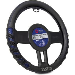 Kormányvédő 37-39cm fekete-kék, izzadságelvezetővel prémium Sparco S101