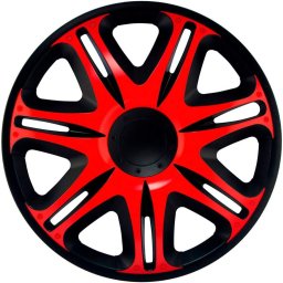 Dísztárcsa (16) Nascar Red-Black 4db-os garnitúra