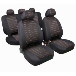 Üléshuzat garnitúra 11db-os, univerzális, fekete-piros, Lampa Jacquard 54966