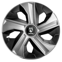 Dísztárcsa (15) Momo Box Blade ezüst-karbon 4db-os garnitúra