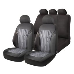 Üléshuzat garnitúra, univerzális, 9db-os, fekete-szürke, Amio