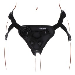 Strap-On Get Real – fekete dildós öv harnesz
