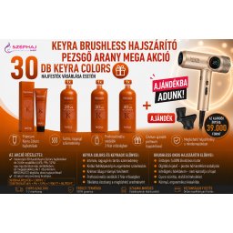 KEYRA BRUSHLESS PEZSGŐ ARANY HAJSZÁRÍTÓ MEGA AKCIÓ