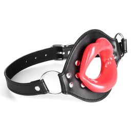 Lips Gag - stlusos fekete-piros szjtart