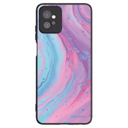 Fekete szilikon tok az alábbi mobiltelefonokra Motorola Moto G32 - Pink liquid