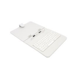 AIREN AiTab bőr tok 2 USB billentyűzettel 8" FEHÉR (CZ/SK/DE/UK/US... elrendezés)