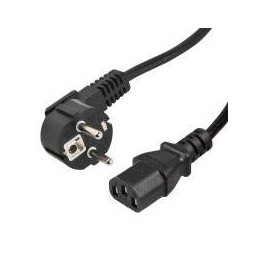 Tápkábel PC-váltóáramú adapterhez 3 eres 230V - 1m