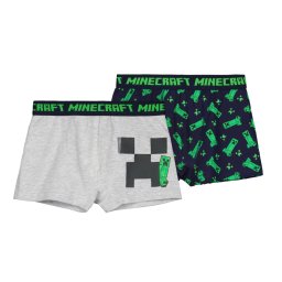 Minecraft Creeper Combo gyerek boxeralsó 2 darab/csomag 9 év / 134 cm