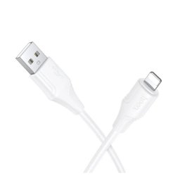 HOCO X124 adatkábel (USB - lightning, 2.4A, gyorstöltő, 100cm) FEHÉR Apple IPAD, iPhone 6 Plus 5.5, IPAD mini 3