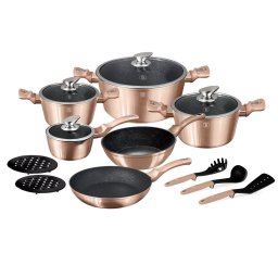 Berlinger Haus Edénykészlet 15 részes márvány bevonattal Rose Gold Collection BH/1224NN