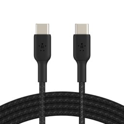 Belkin BOOST CHARGE USB-C/USB-C kábel, 2 m, fekete – strapabíró