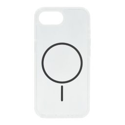 Szilikon telefonvédő (ultravékony, műanyag hátlap, MagSafe, légpárnás sarok) SÖTÉTSZÜRKE Apple iPhone 16e