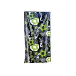 Gyorsan száradó XL strand fürdőlepedő GOAL színes 100 x 180 cm, 100% mikroszál