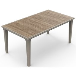 Keter DECO FUTURA kerti asztal - ashwood / cappuccino