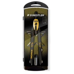 STAEDTLER Körző készlet, precíziós, 3 darabos, STAEDTLER "Norix(R) 555", sárga