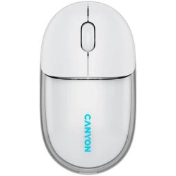 CANYON Egér, vezeték nélküli, dual-mode kapcsolat, optikai, CANYON "OnClick 24", fehér