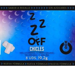 WUG Off Funkcionlis rgtabletta Melatonin, Valerina, 8 db cukormentes