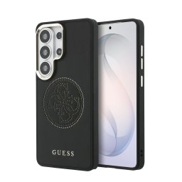 Guess PU Perforated 4G Logo Samsung Galaxy S26 Ultra mágneses tok, fekete