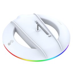 iPega P5S025S PlayStation 5 Pro/Slim függőleges állvány RGB világítással, fehér