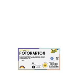 FOLIA Dekorkarton, 2 oldalas, A4, 300 g, 50 lap, FOLIA, fehér