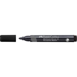 FABER-CASTELL Alkoholos marker, 2,8 mm, kúpos, FABER-CASTELL "Multimark Winner 23", fekete