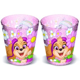 2 db pink Mancs őrjárat pohár, műanyag 285 ml BPA Mentes