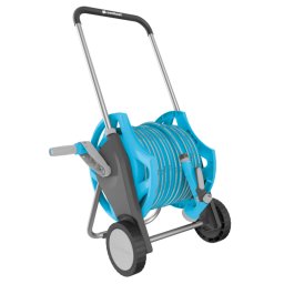 KOMPLETT SZETT: DISCOVER tömlőkocsi, 30 m-es 3/4" kerti tömlő, szórófej, gyorscsatlakozók, kerti öntözéstechnika