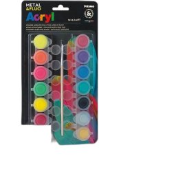 Akrilfestk Primo, 14Db-Os Kszlet 12+Fluo+Metallic 14X4,5 ml