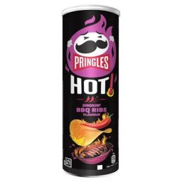 Pringles Hot Smokin BBQ Ribs grill fszerezs csps chips 165g